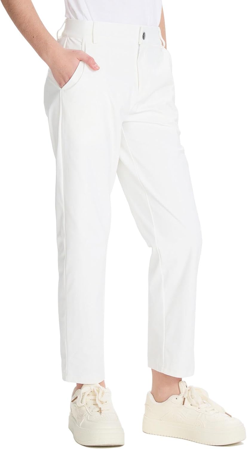 DEVOROPA Youth Boy's Golf Pants Quick Dry Athletic Chino Style