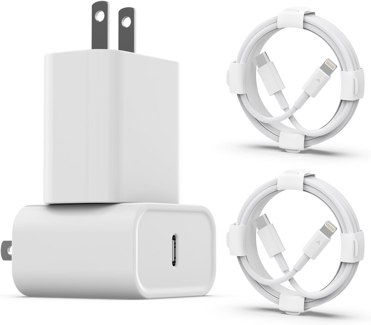 Fast USB C Charger for iPhone 14-11 | 2Pack w/ 6FT Cable