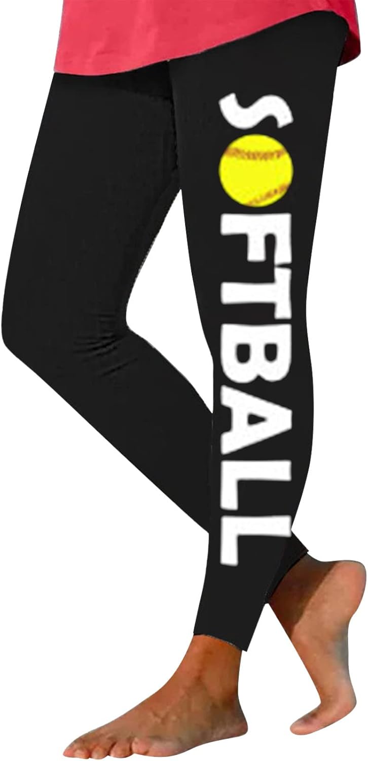 Tummy Control Heart Print Leggings - Comfy & Stylish