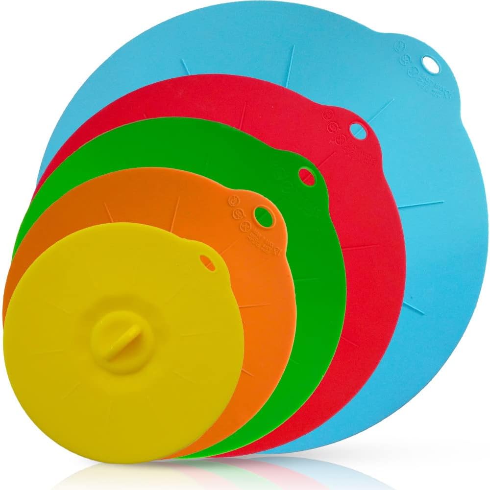 ANDYKEN Silicone Lids - Food Safe & Easy Clean