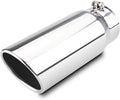 LCGP 5 in Diesel Exhaust Tip 6 in Outlet 15 in Long - Rolled Angle Cut