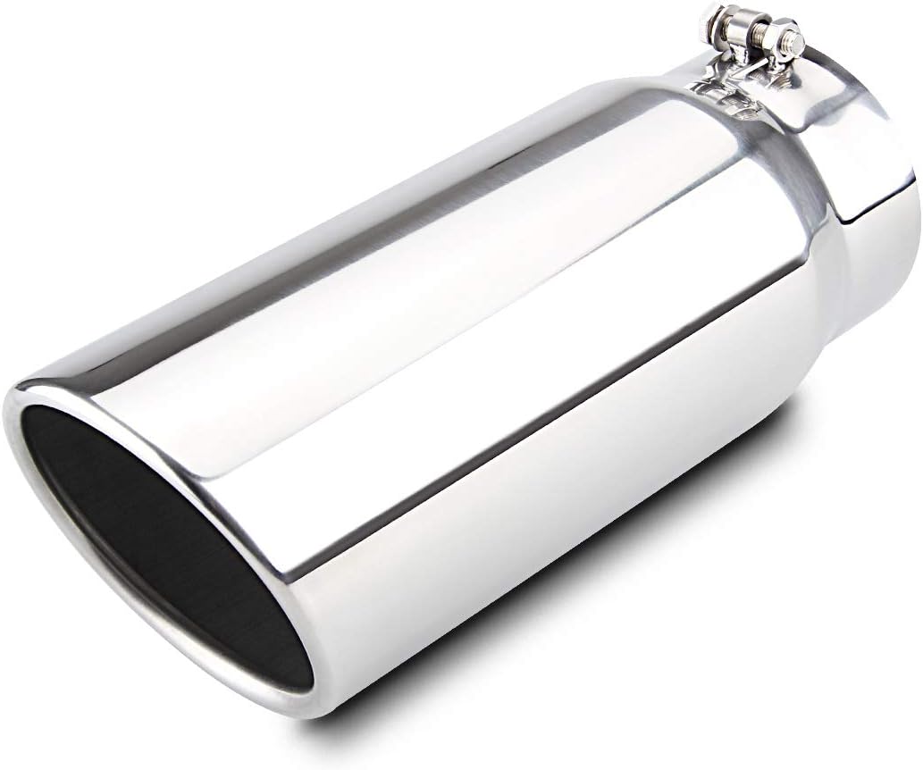LCGP 5in Diesel Exhaust Tip with Rolled Angle Cut Design