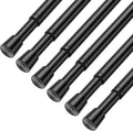 Tension Curtain Rod 26-39 in Adjustable Spring Rods - 6 Pack