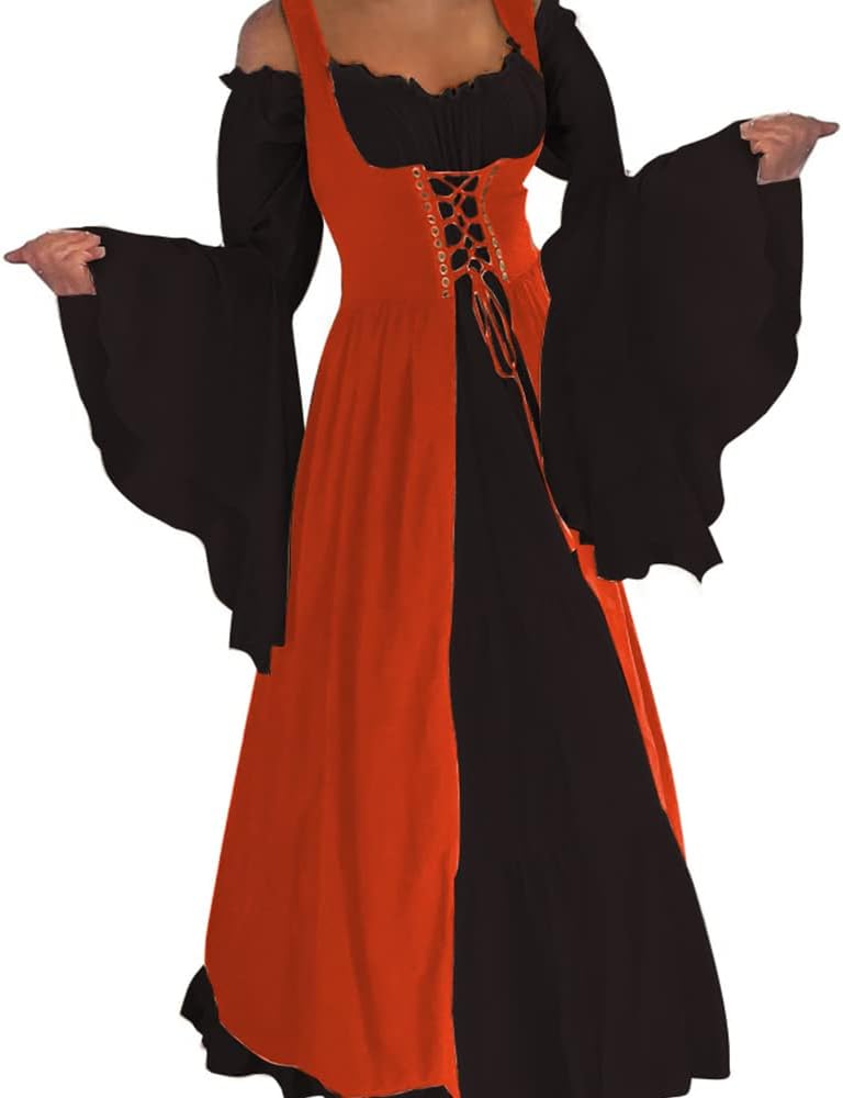 Abaowedding Womens Medieval Renaissance Costume Cosplay Dress