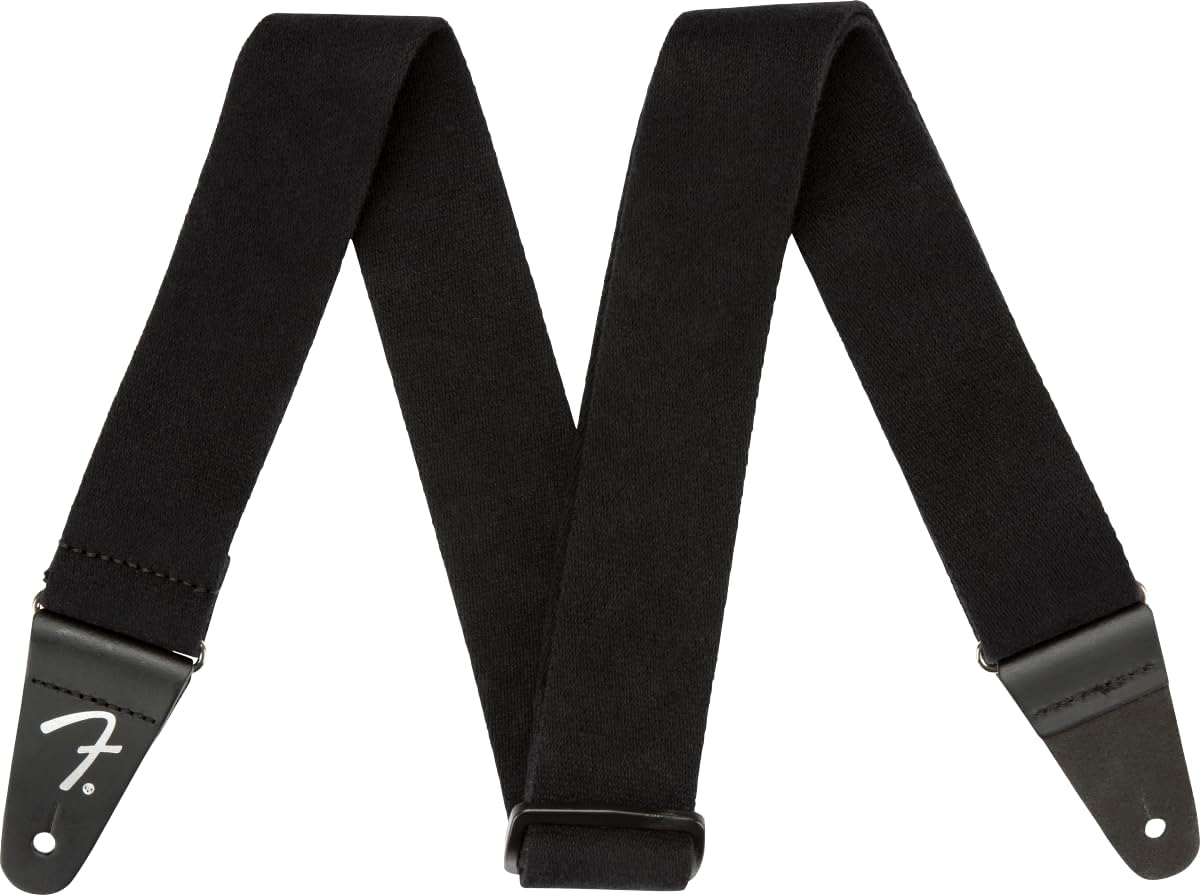 Fender SuperSoft Guitar Strap, 2in, Black - Ultimate Comfort
