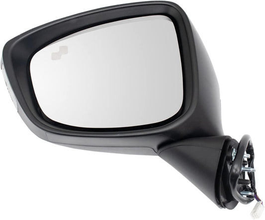 TRQ Driver Side Power Mirror with Blind Spot Indicator for Mazda