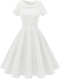 Audrey Hepburn 1950s Vintage Cocktail Swing Dress - Classic Fit