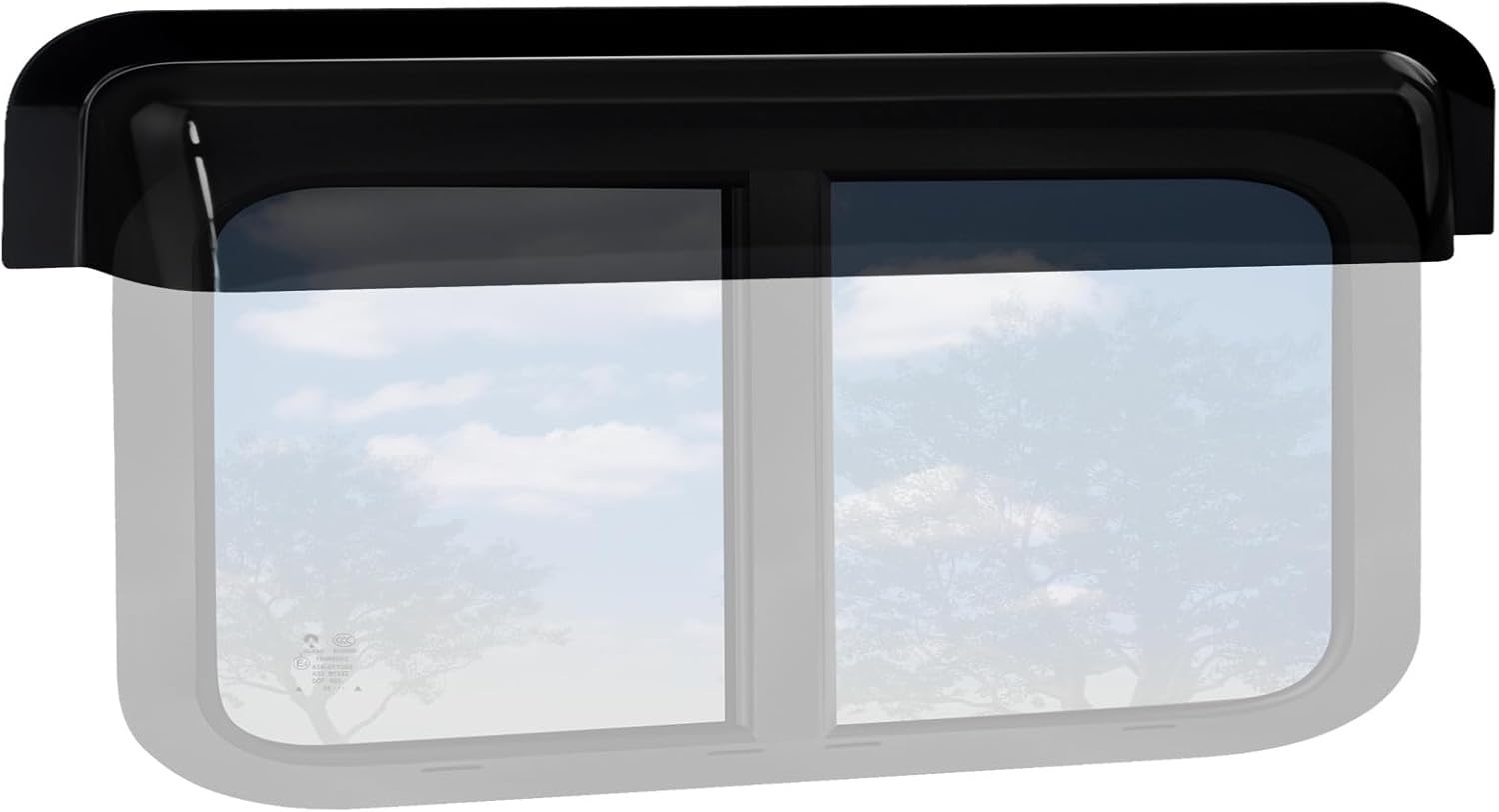 RV Window Rain Deflector Guard for 44-49 inch Wide Windows