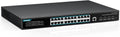 28 Port Gigabit Managed PoE Switch with 4x 10G SFP+ - L3 Managed PoE