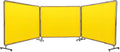Welding Screen with Frame 6 ft x 8 ft 3-Panel - Mobile Workshop Shield