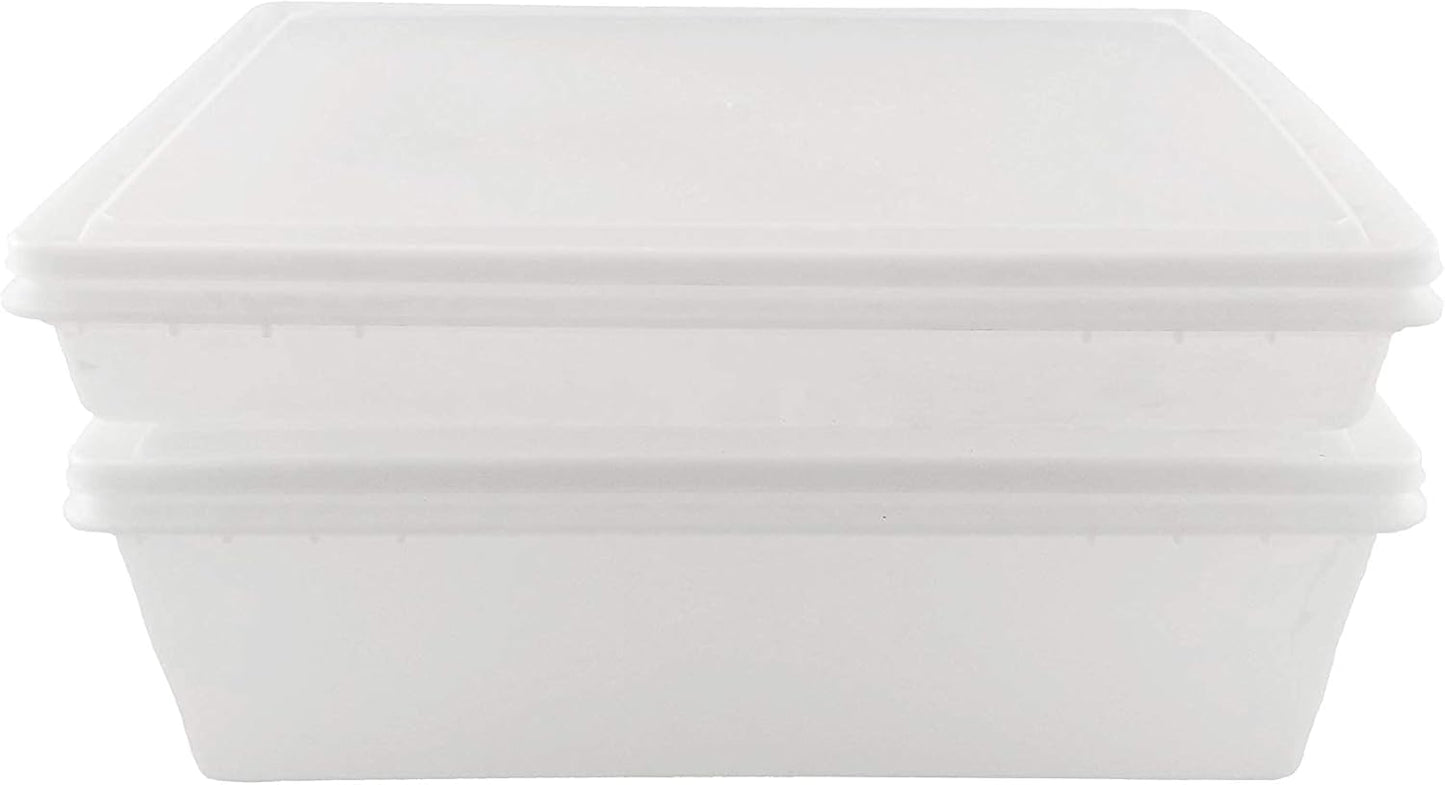 Fish Tubs Food Storage Bins 25lb and 10lb with Lids Combo Pack