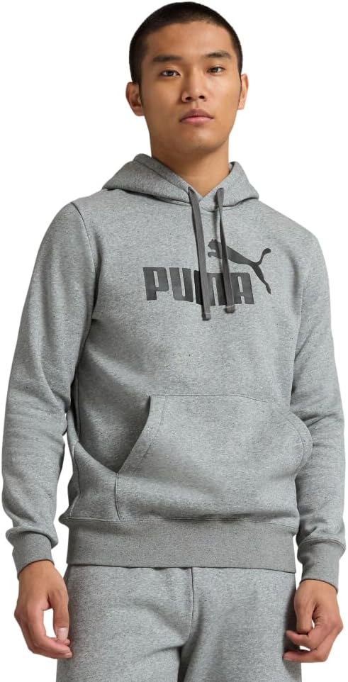 PUMA mens Essentials Logo Fleece Hoodie for Comfort and Style