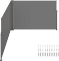 Retractable Side Awning 79 x 236 in - Outdoor Privacy & Waterproof