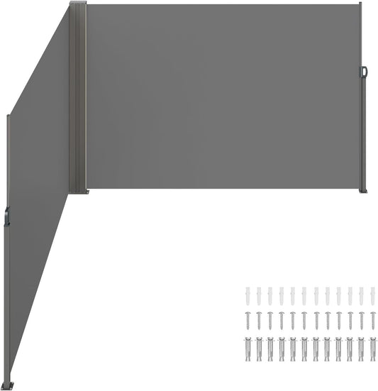VEVOR Retractable Side Awning for Outdoor Privacy Screen Use