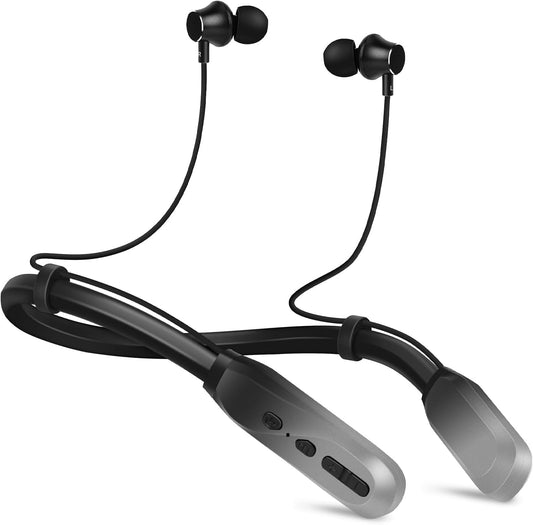 200H Extra Long Playtime Neckband Headphones by Lecefty