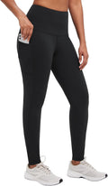 fleece lined leggings thermal winter tights - warm high waisted