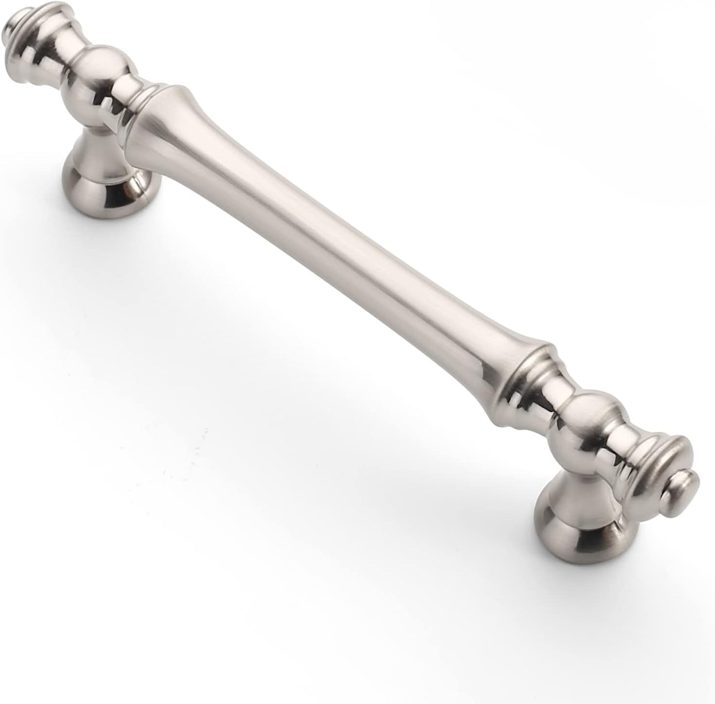 Brushed Satin Nickel Kitchen Cabinet Handles - 10 Pack 3.75 Inch