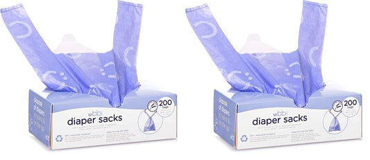 Lavender-Scented Diaper Sacks, Easy-Tie Tabs, 400 Count