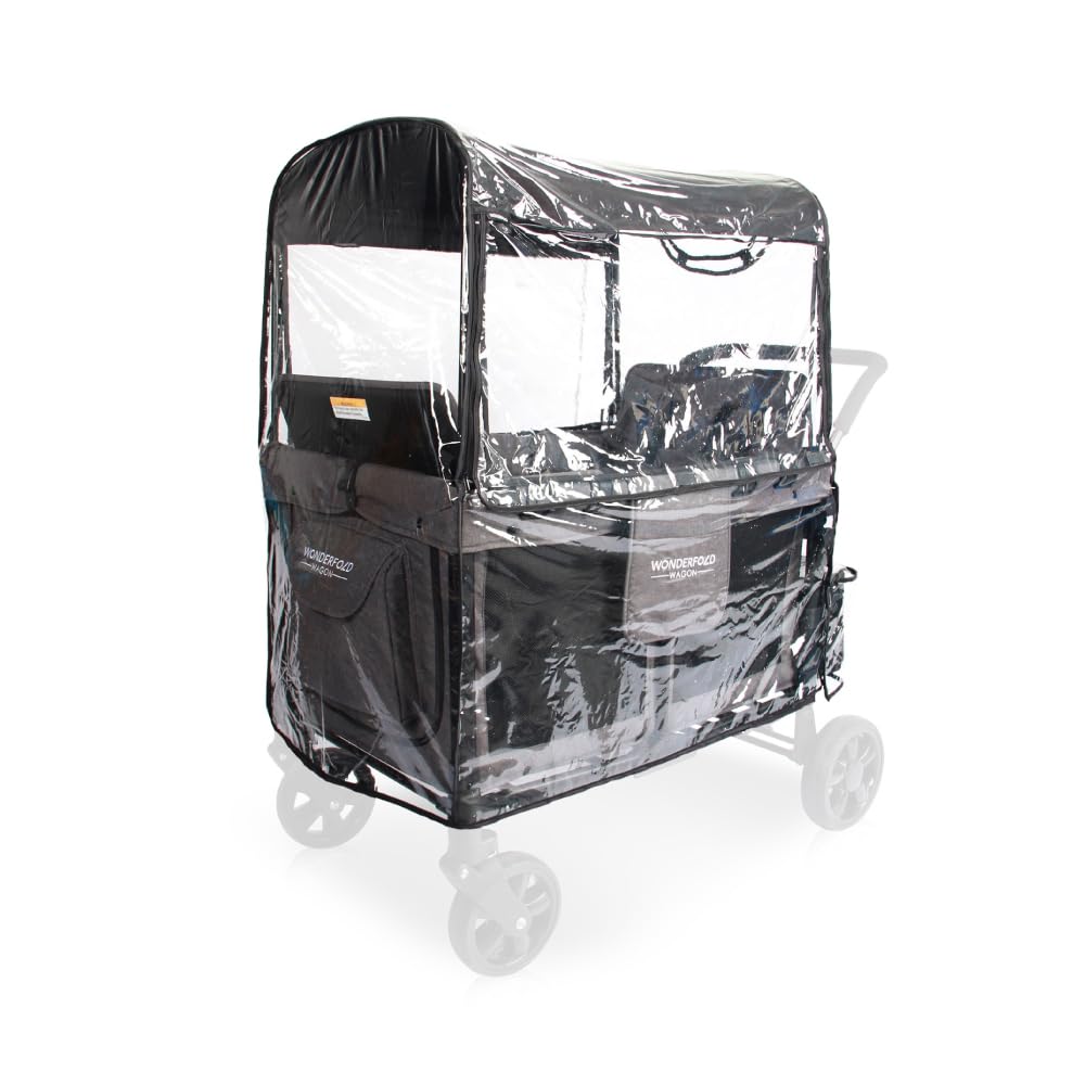 WONDERFOLD Stroller Rain Cover for W4 OG Quad Wagon - Premium