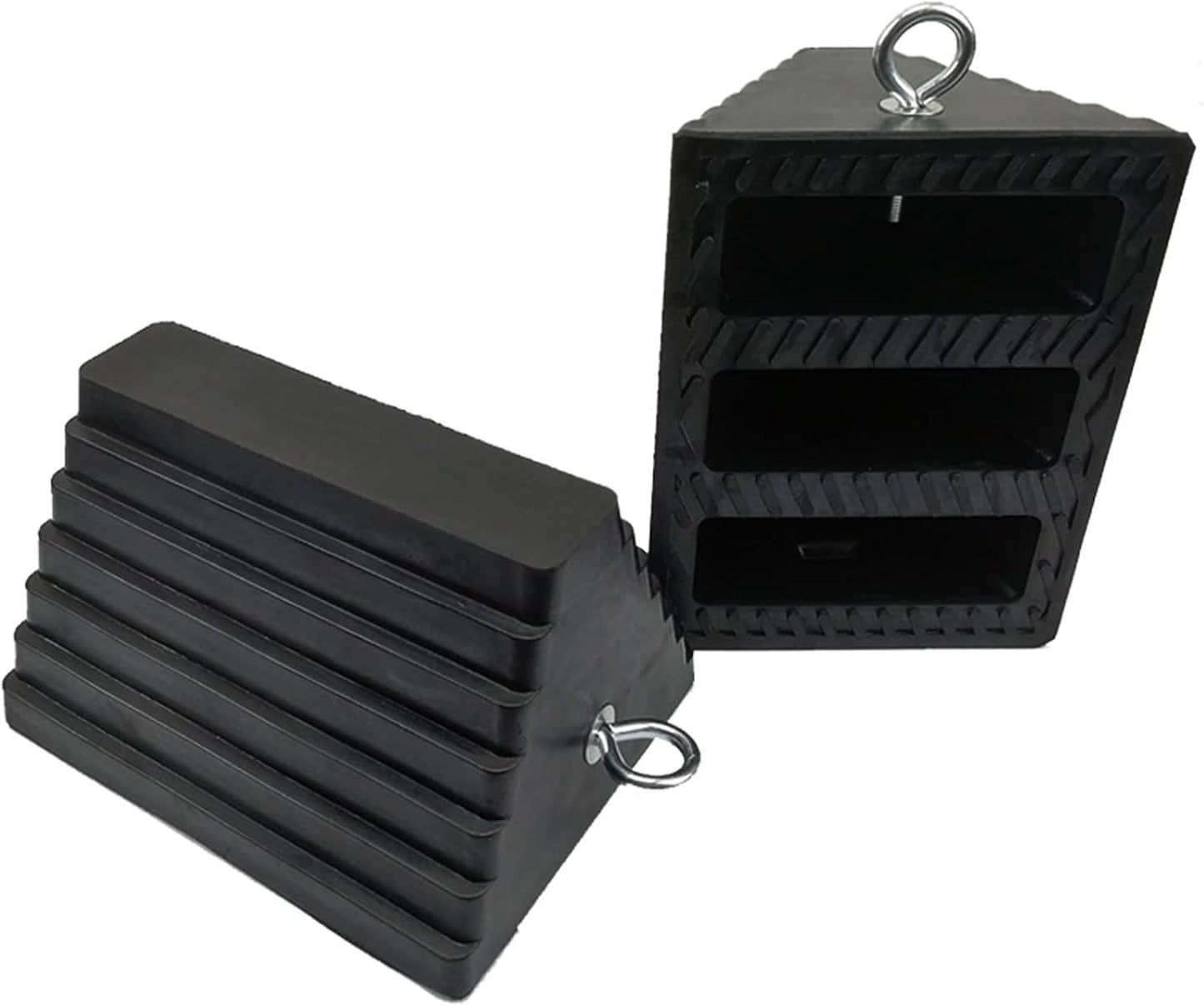 Heavy Duty Rubber Wheel Chocks for Cars, RVs, and Trucks