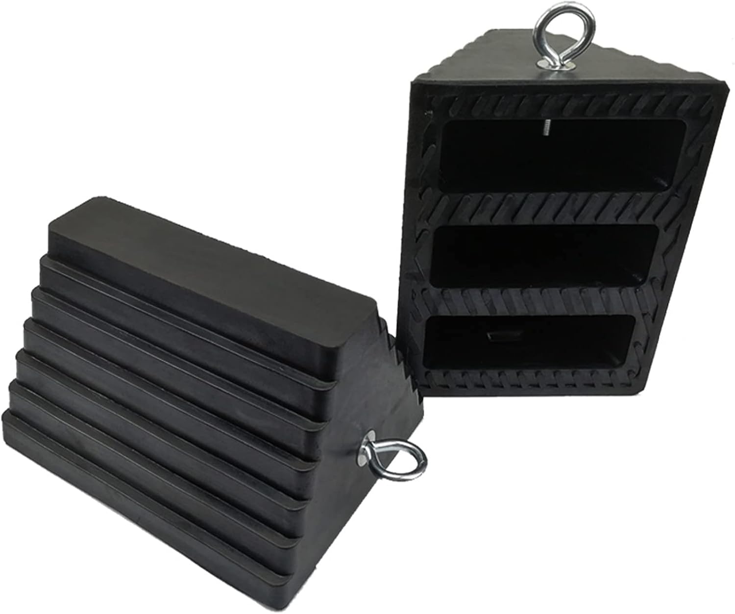 Heavy Duty Rubber Wheel Chocks for Cars, RVs, and Trucks