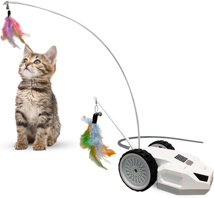Interactive 3-in-1 Cat Toy - Self-Play Fun!