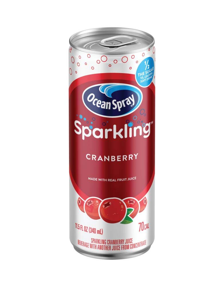 Ocean Spray Sparkling Cranberry Juice Drink, 11.5 Fl Oz Cans