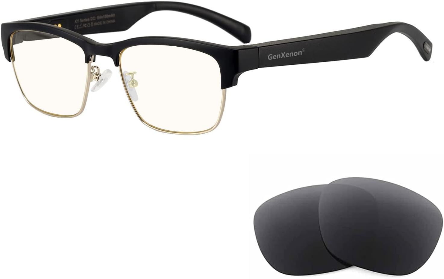 Bluetooth Audio Smart Glasses with Blue Light Filter & Mic
