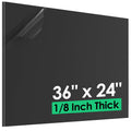 ABS Plastic Sheet 1/8 in x 36 in x 24 in - Rigid Black 2-Pack
