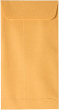 JAM PAPER #7 Coin Business Envelopes for Easy Closure and Storage