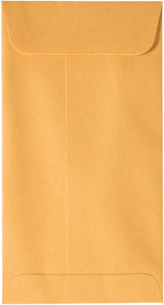 JAM PAPER #7 Coin Business Envelopes for Easy Closure and Storage