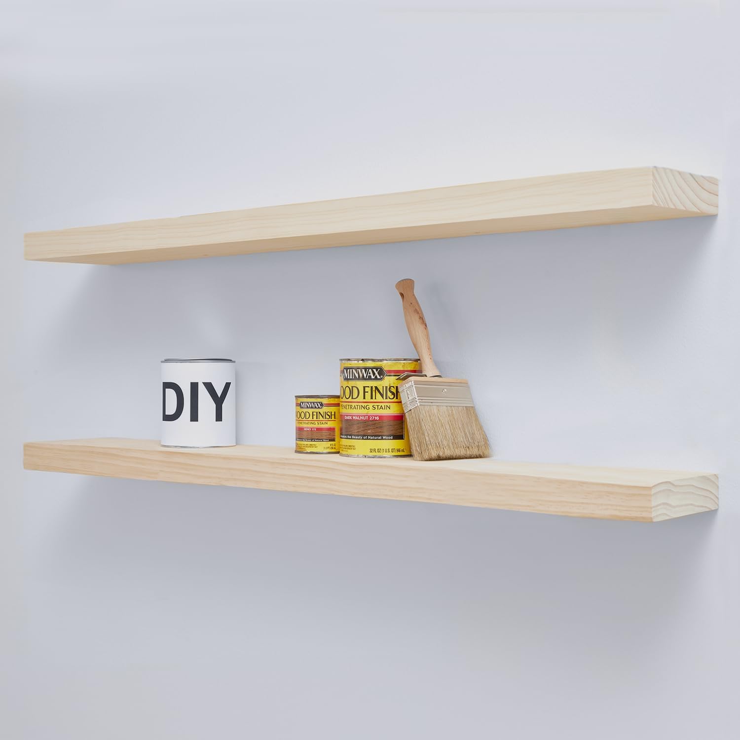 Homeforia 42 Inch Wood Floating Shelf for Elegant Wall Decor