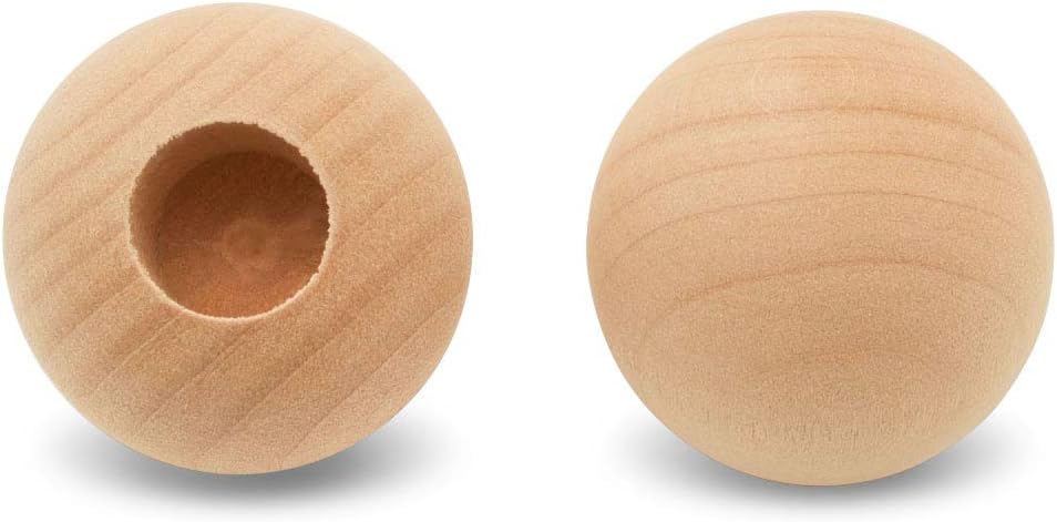 Wood Dowel Caps 1-1/4 Inch Diameter for Crafts and DIYers