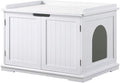 Cat Litter Box Enclosure Furniture - Hidden Litter Box Cover for Home