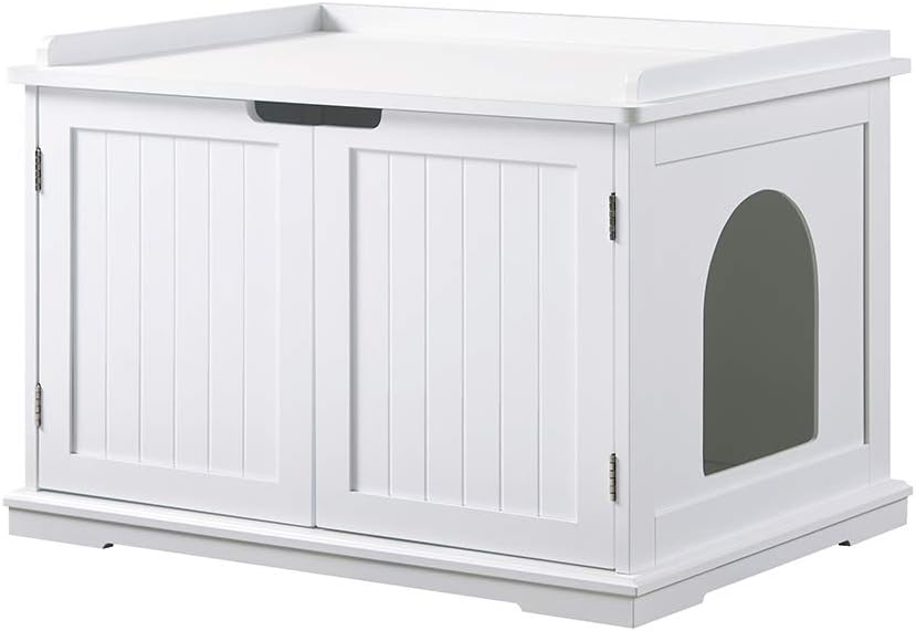 unipaws Cat Litter Box Enclosure Furniture for Stylish Homes