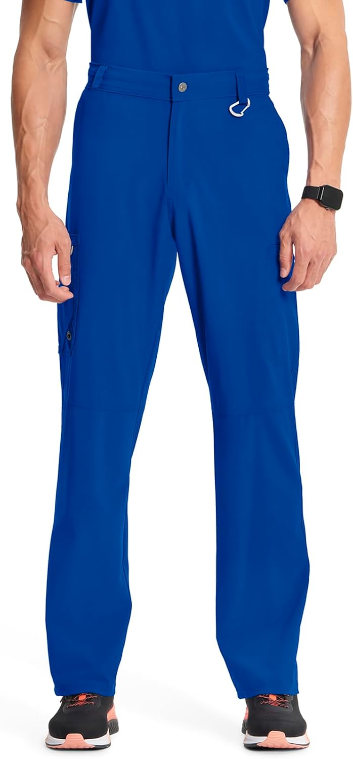 Cherokee Men's Scrub Pants with 6 Pockets and Tapered Leg