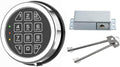 Gun Safe Lock Replacement Solenoid Lock with Chrome Keypad - Secure