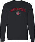 NCAA Long Sleeve Arch Logo Tee for Fans - Unisex Cotton Fit