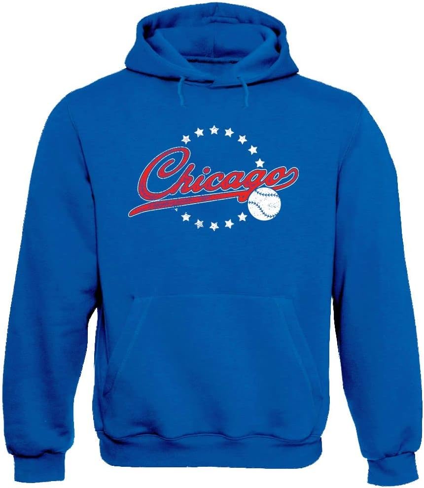 Xtreme Apparrel Team Vintage Style Men's Hoodie for Baseball Fans
