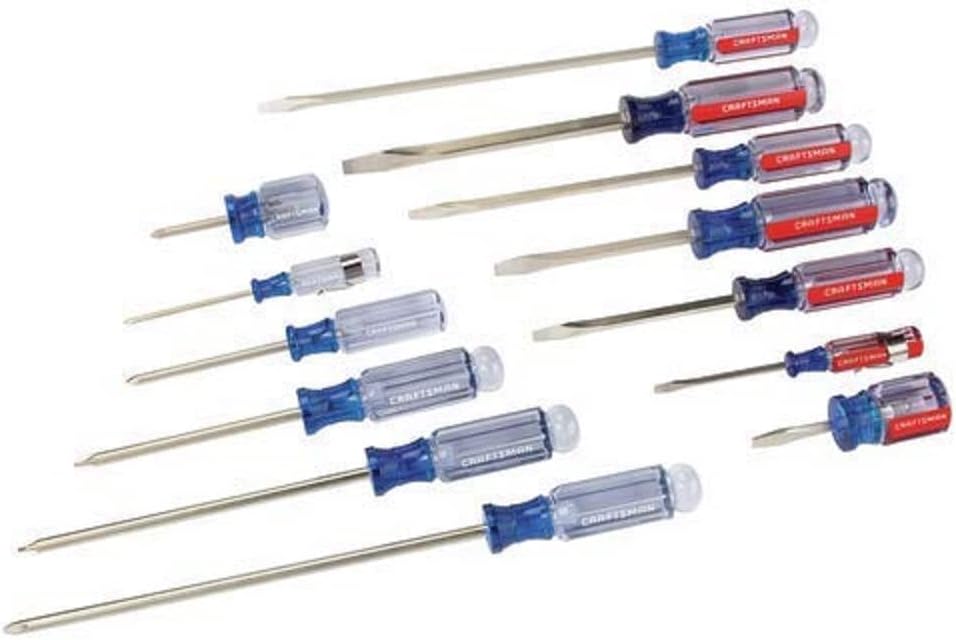 CRAFTSMAN Screwdriver Set with 14 Pieces for Every Task