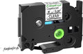 GREENCYCLE Compatible TZe-121 9mm Label Tape - Clear Black Print