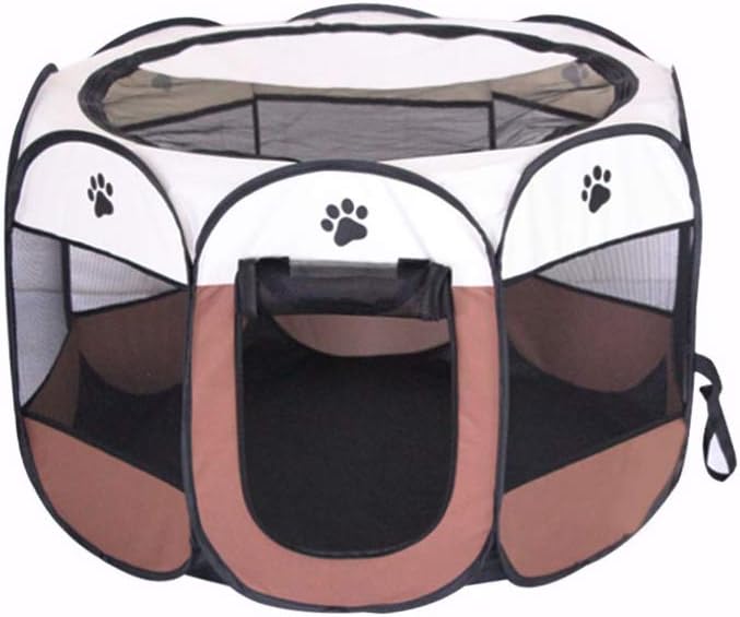 BODISEINT Portable Pet Playpen: Foldable Fun for Pets