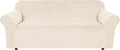 Stretch Velvet Sofa Cover for 3 Cushion Sofa 72ft-90ft - Plush
