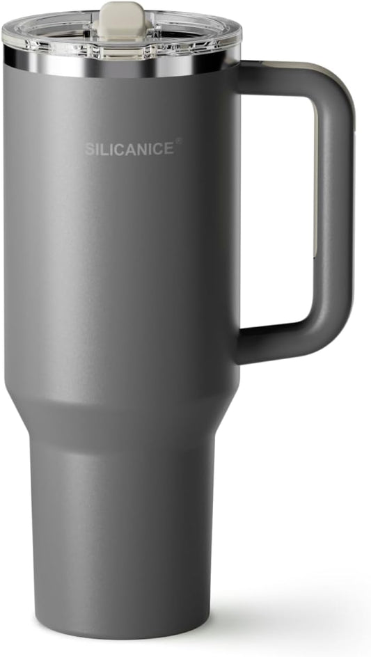 Easy Clean Pro Tumbler - 40 oz Insulated Water Bottle with Handle