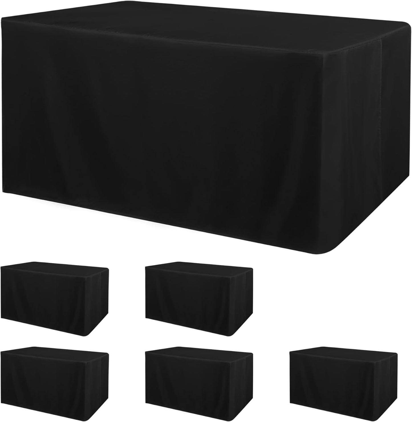 Obstal 6 Pack Table Clothes for 4 Foot Rectangle Tables