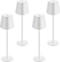 Cordless Table Lamps Pack of 4 - Portable Rechargeable LED Set