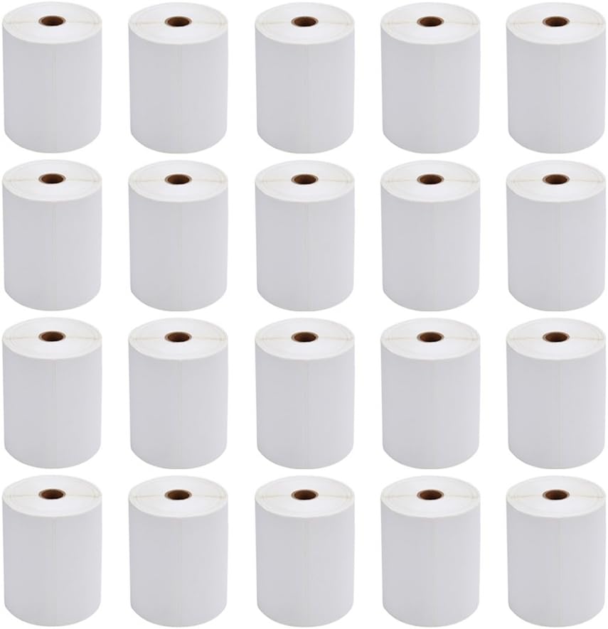 FungLam 4x6 Thermal Shipping Labels - 20 Rolls, 250 Labels/Roll