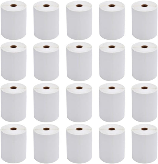 FungLam 4x6 Thermal Shipping Labels - 20 Rolls, 250 Labels/Roll