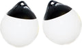 Boat Fenders Ball Pair - Inflatable Vinyl Dock Bumpers for Small Boats
