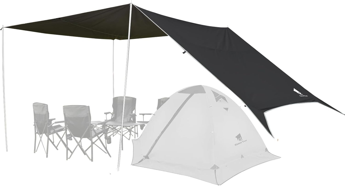 GEERTOP Large 17 x 10 ft Waterproof Tarp for Camping and Travel